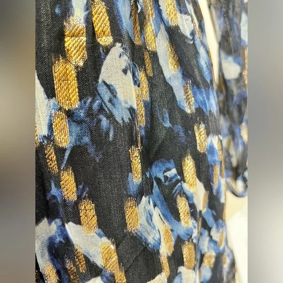 FRENCH CONNECTION Navy blue and gold waist cutout mini dress size 8. - Picture 11 of 16